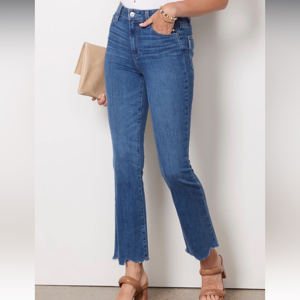 NWT PAIGE Claudine High Rise Ankle Flare